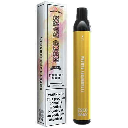 Esco Bars Mesh Disposable 2500 Puffs 6mL 50mg | MOQ 10 | Strawberry Banana with Packaging