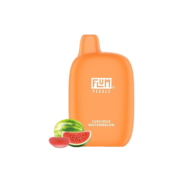Flum Pebble Disposable | 6000 Puffs | 14mL | 50mg | MOQ 10 | Luscious Watermelon 
