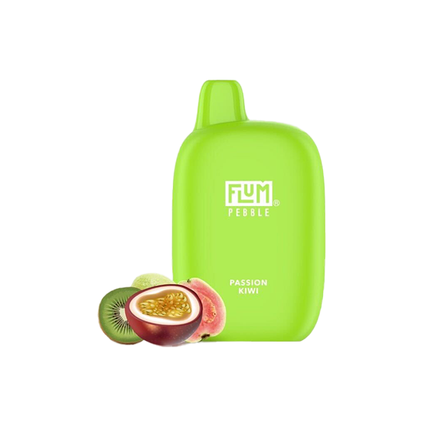 Flum Pebble Disposable | 6000 Puffs | 14mL | 50mg | MOQ 10 | Passion Kiwi