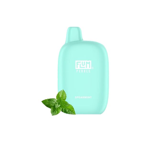 Flum Pebble Disposable | 6000 Puffs | 14mL | 50mg | MOQ 10 | Spearmint