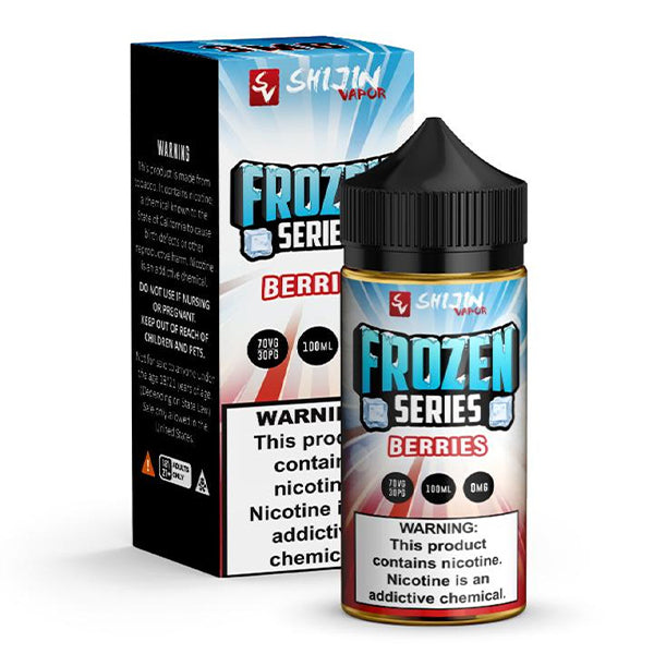 Frozen Vape Co Series E-Liquid 100mL (Freebase) Frozen Berries with Packaging