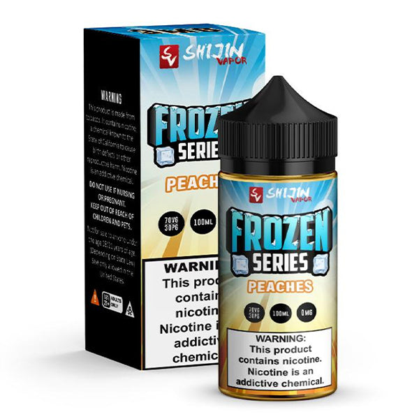 Frozen Vape Co Series E-Liquid 100mL (Freebase)  Frozen Peaches with Packaging