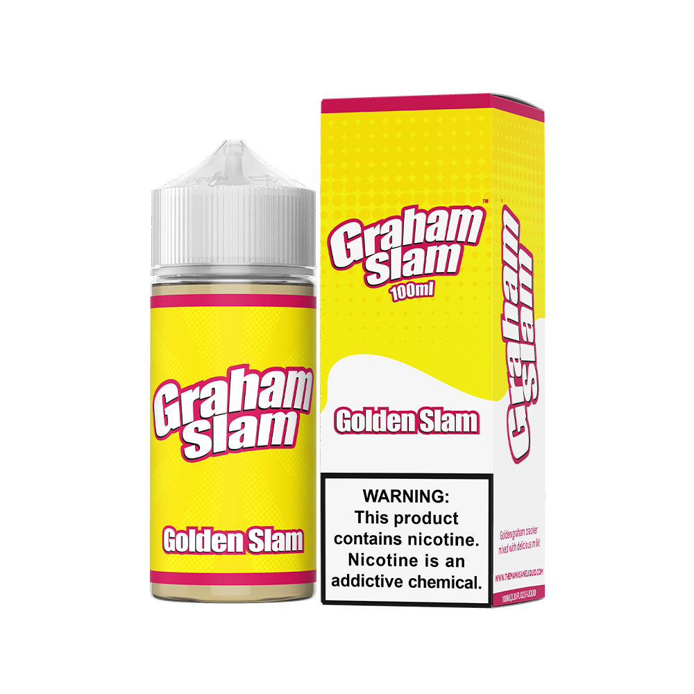 Graham Slam Series E-Liquid 100mL (Freebase) - Original (Golden Slam) with packaging