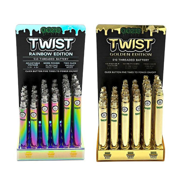 Ooze Twist 510 Batteries (24pc Display)(Multiple Sizes) Group Photo