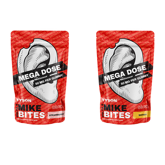 Tyson 2.0 Mike Bites MEGA DOSE Gummies (1000mg 20ct Pouch) - Group Image