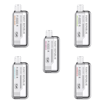 Funky Republic Fi3000 Disposable 3000 Puffs 5mL 40-50mg – MOQ 10 - Group Photo