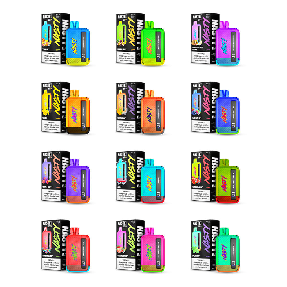 Nasty Bar Disposable 8500 Puffs 17mL 50mg | MOQ 5 | Group Photo with Packaging