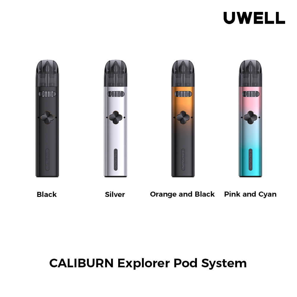 Uwell Caliburn Explorer 32W Kit (Pod System) | Group Photo