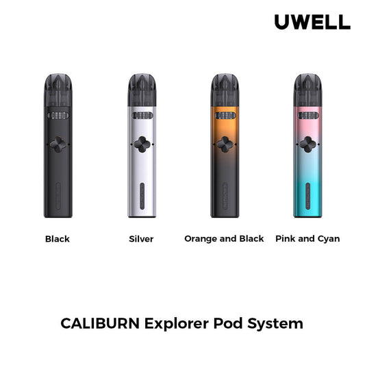 Uwell Caliburn Explorer 32W Kit (Pod System) | Group Photo