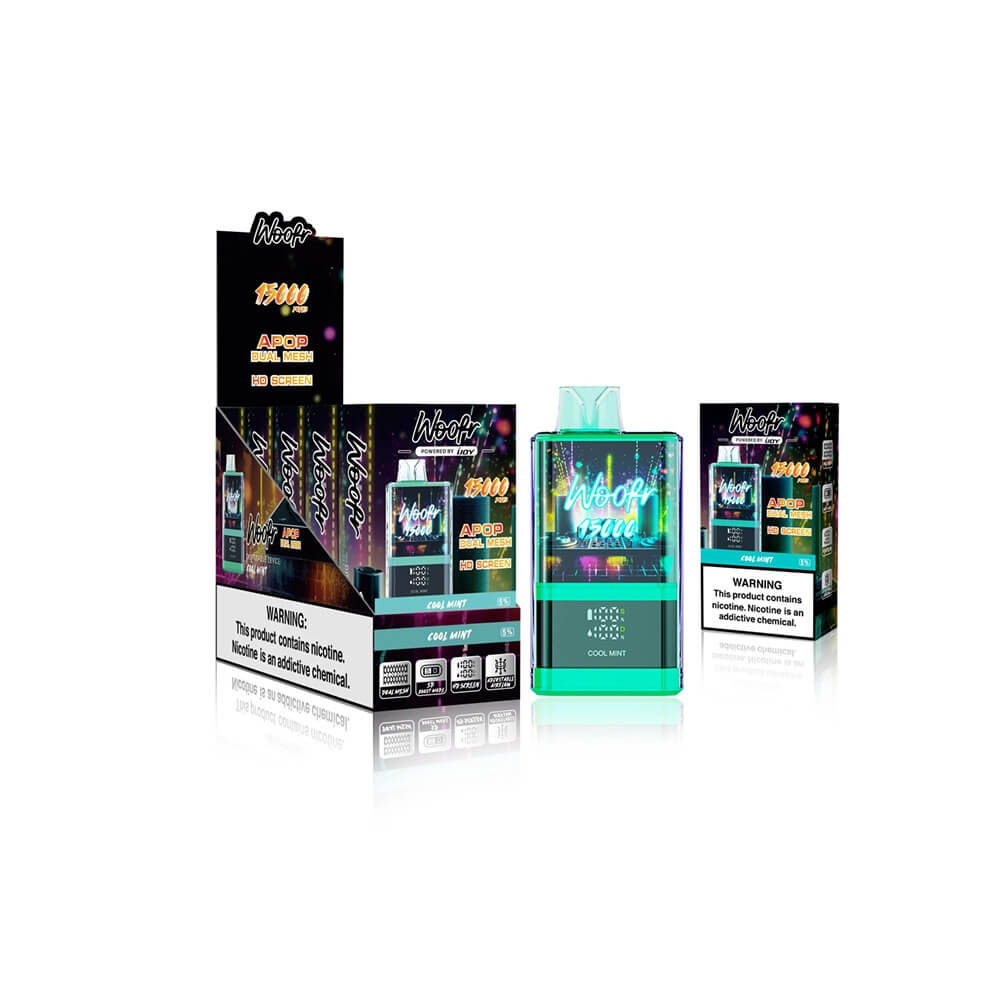 Woofr Disposable | 15000 Puffs | 20mL | 50mg | MOQ 5 | Cool Mint with Packaging
