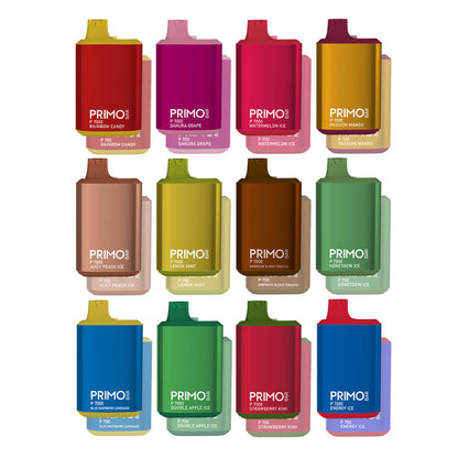 Primo Bar P7000 Disposable | 7000 Puffs | 14mL | 50mg | + 700 Puff | Mystery Flavor | MOQ 10 | Group Photo