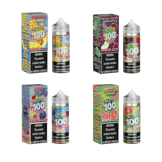 Noms 100 Series E-Liquid 100mL (Freebase) Group Photo