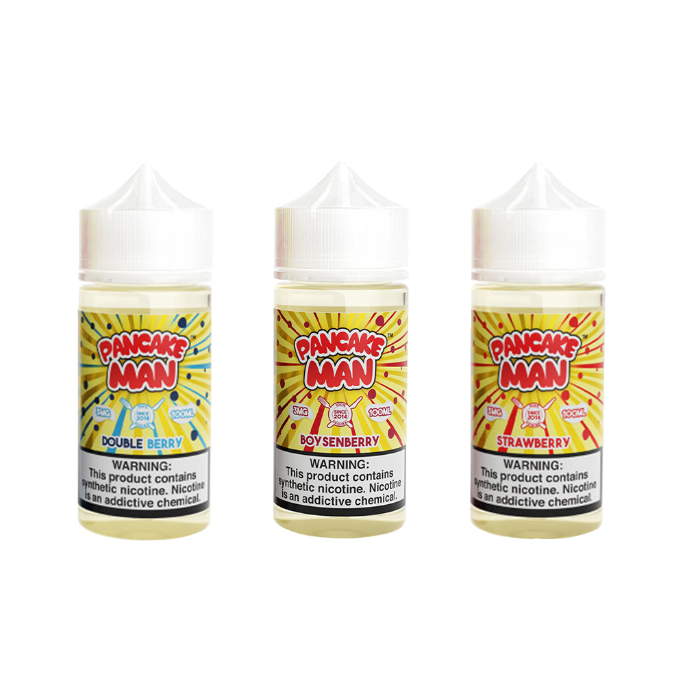 Pancake Man Series E-Liquid 100mL (Freebase)- Group Photo