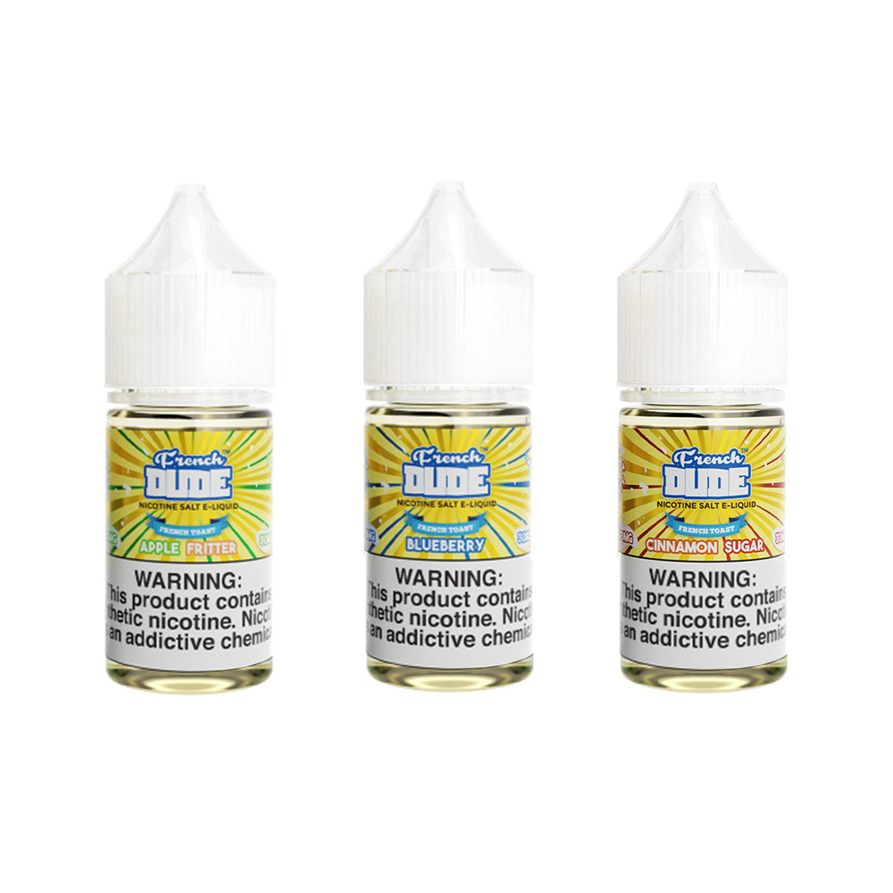 French Dude Salt Series E-Liquid 30mL (Salt Nic) - Group Photo