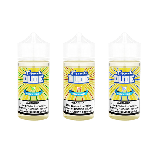 French Dude Series E-Liquid 100mL (Freebase) - Group Photo