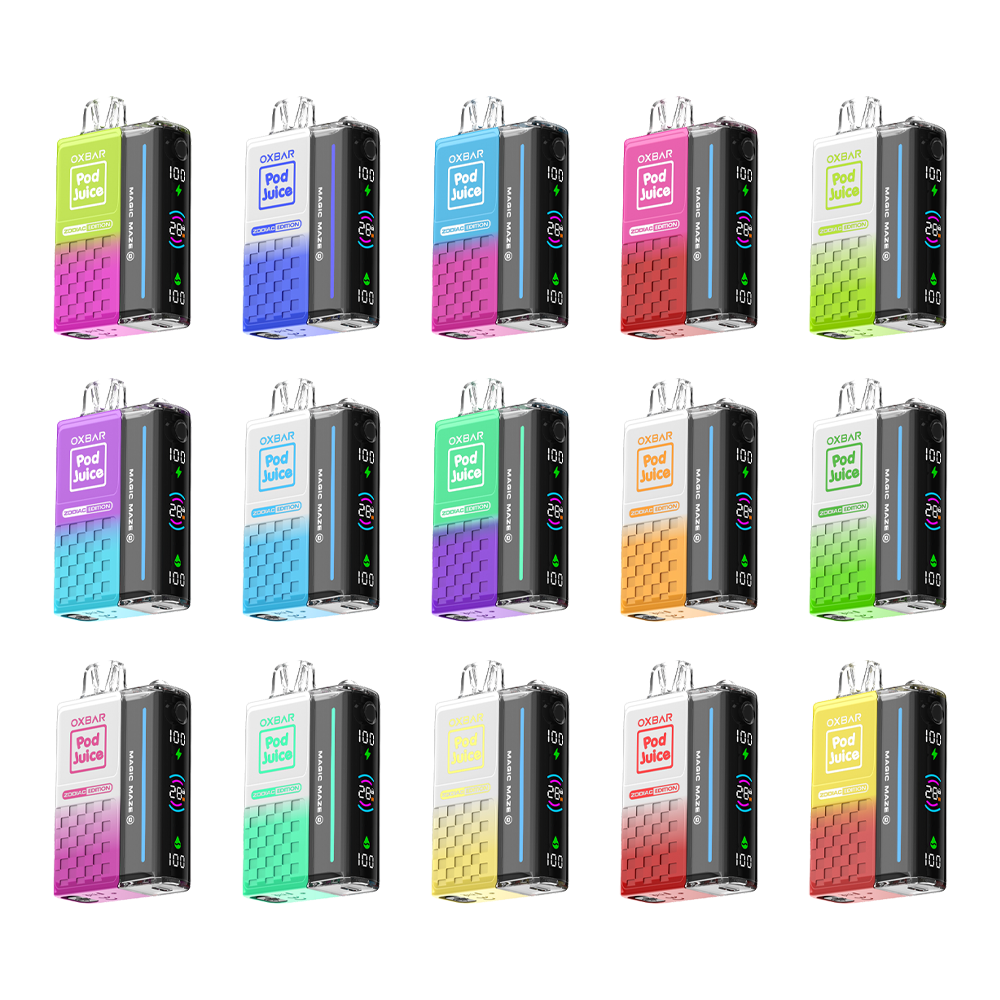 Oxbar Magic Maze 2.0 Pod Juice Edition Disposable 30000 Puffs 13mL 50mg | MOQ 5-Group Photo with Packaging