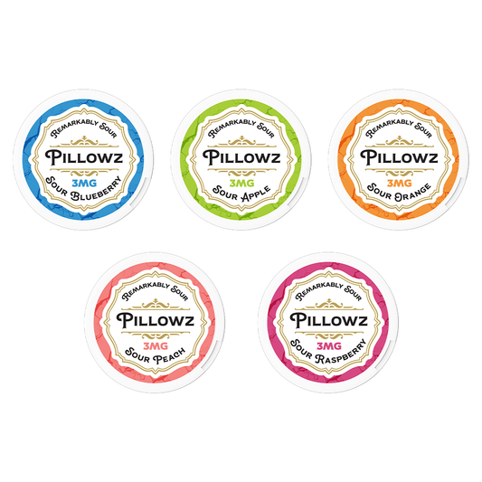 Pillowz TFN Nicotine Pouches (20ct Can)(5-Can Pack) | Group Photo