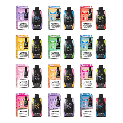 Truly Bar Trulyslim 20K Disposable | 20000 Puffs | 18mL | 50mg | MOQ 5 | Group Photo with Packaging