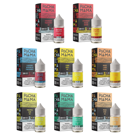 Pachamama PLUS Metatine Salt Series E-Liquid 30mL (Salt Nic) - Group Photo