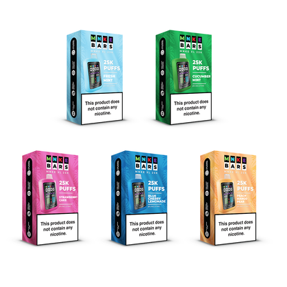 MNKE Bars XL ZERO Disposable | 25000 Puffs | 18mL | 0mg | MOQ 5 | Group Photo