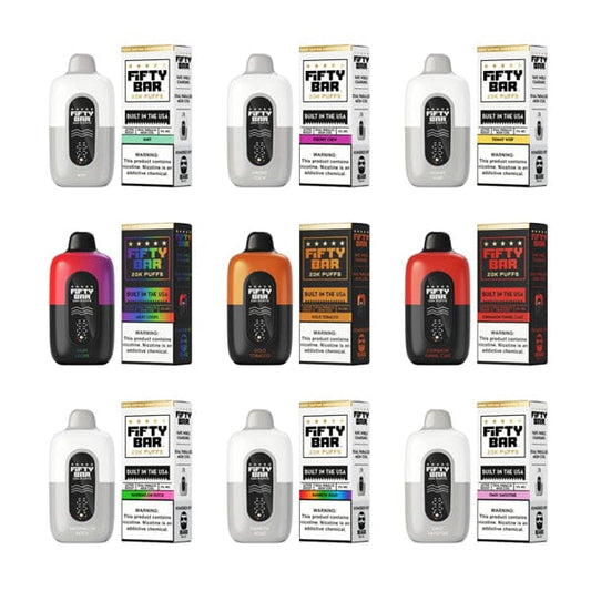 Fifty Bar V2 20K Disposable 20000 Puffs 16mL 50mg | MOQ 5 - Group Photo