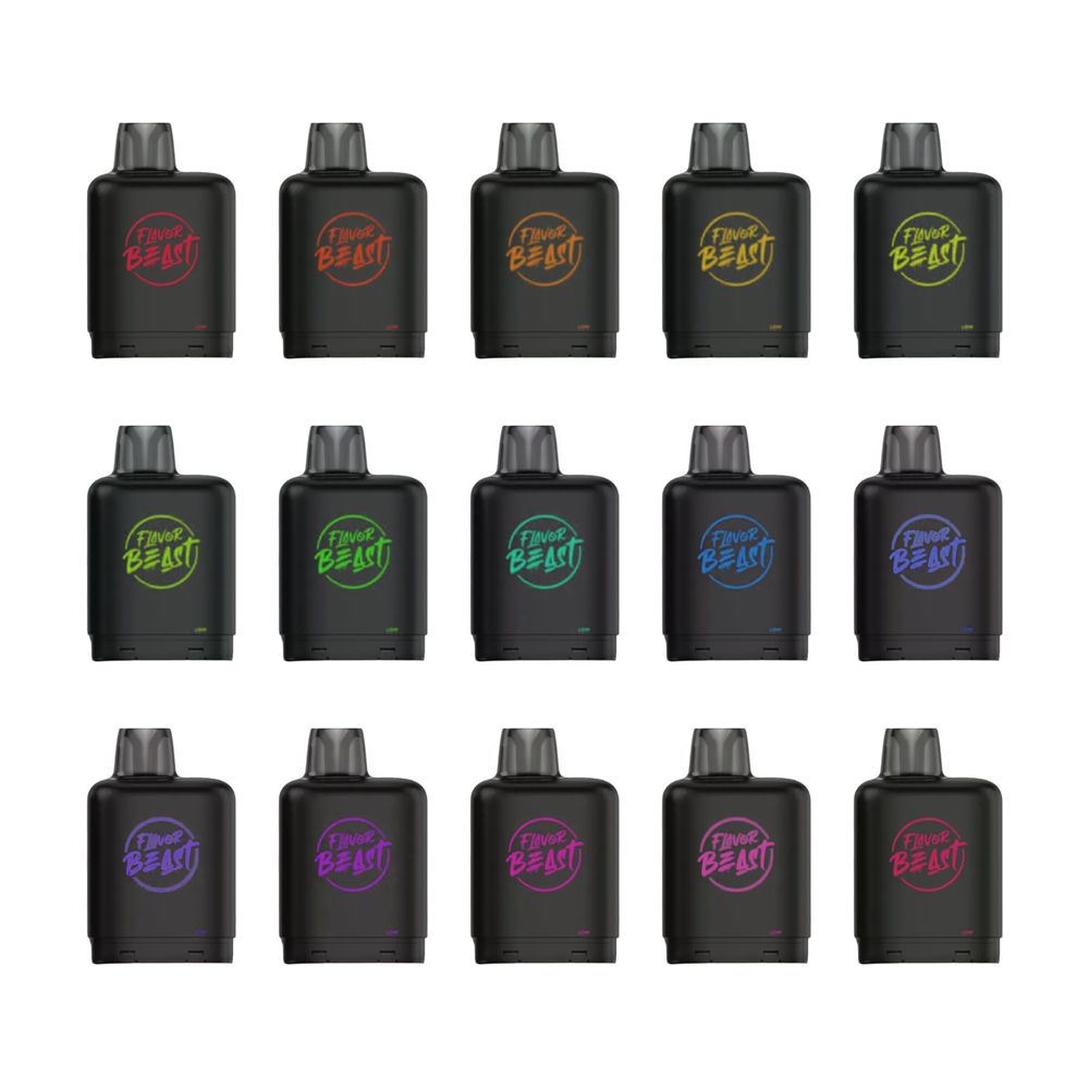 Flavor Beast Level X Boost Pods 1pc | 25000 Puffs 20mL 50mg  Group photo