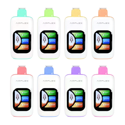 AIRFUZE Smart-Phone Disposable | 30000 Puffs | 20mL | 50mg | MOQ 5 | Group Photo