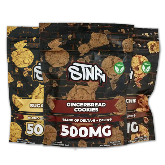 STNR Cookies Edibles • 500mg 20ct Pouch - Group Photo