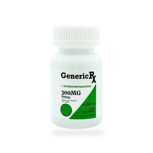 Generic RX Kratom Tablets 300mg 30ct Jar