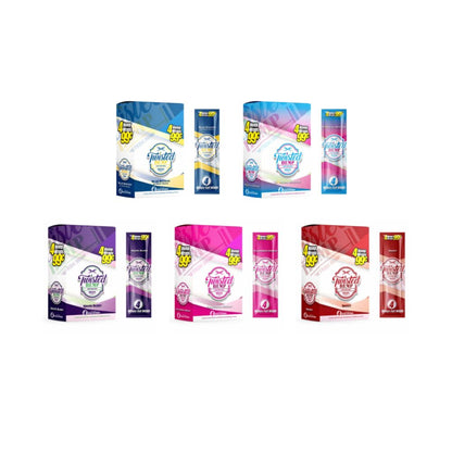 Twisted Hemp Wraps - 15 Foil Pouch 4 Wraps - Group Photo