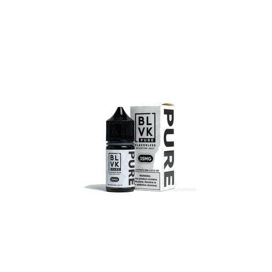 BLVK E-Liquid 30mL PURE – Salt with packaging
