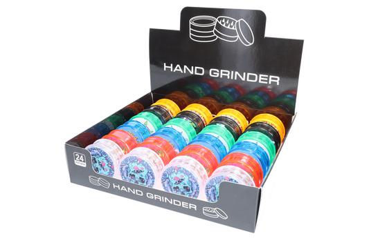Non branded (DISPLY 24pc)(Grinder)(Plastic) GR14 2.5″ 63mm