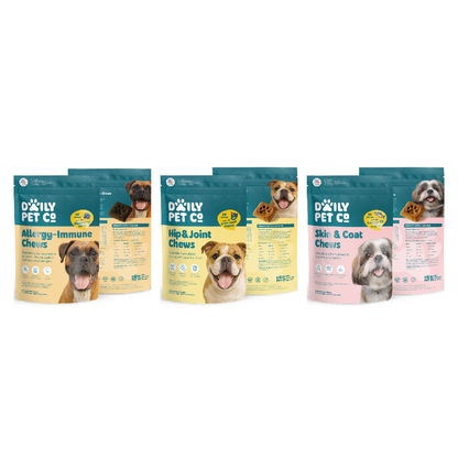 Daily Pet Co (Dog Treats)(60ct Pouch) Calming Chews - Group Photo