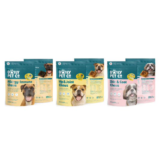 Daily Pet Co (Dog Treats)(60ct Pouch) Calming Chews - Group Photo