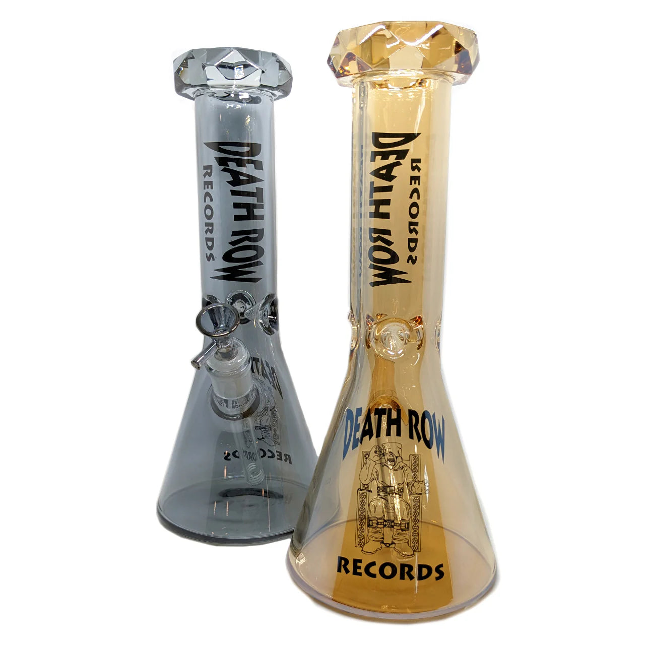 Death Row Records (Water Pipe) 12" Electro Plated Beaker with 14mm Bowl - Group Photo