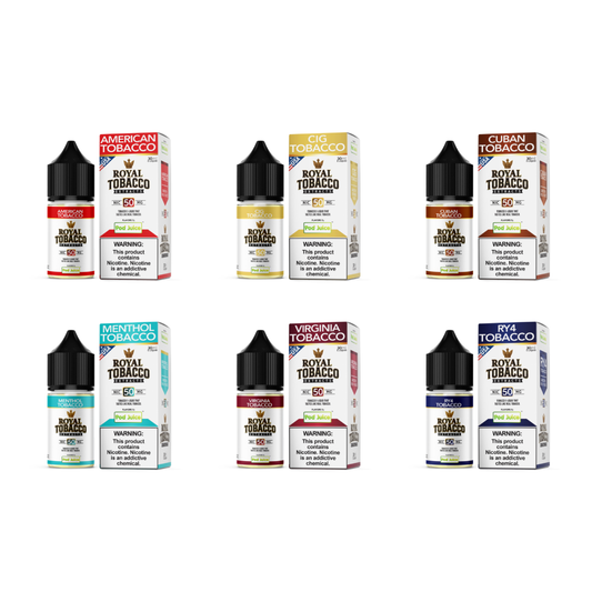 Pod Juice x Royal Tobacco Extracts (LIQ Salt)(30mL) - Group Photo