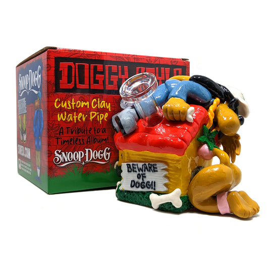 DRWP0015 Dogg Lbs (Water Pipe) 5″ Doggystyle Dogg House Clay with 14M Banger