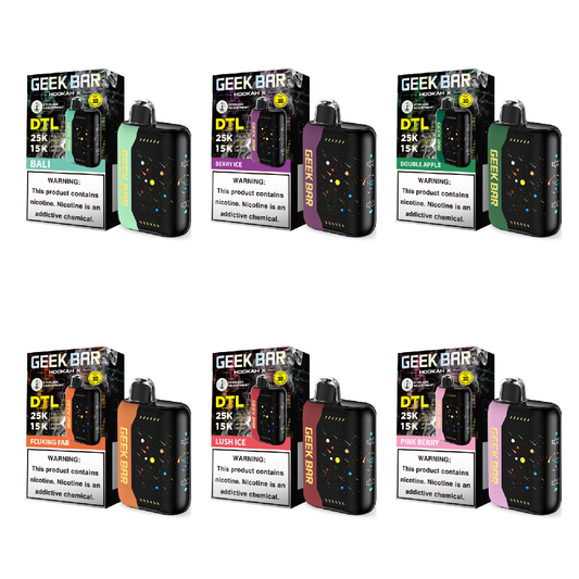 Geek Bar Hookah X (Dispo)(25000Puff)(18mL) - Group Photo