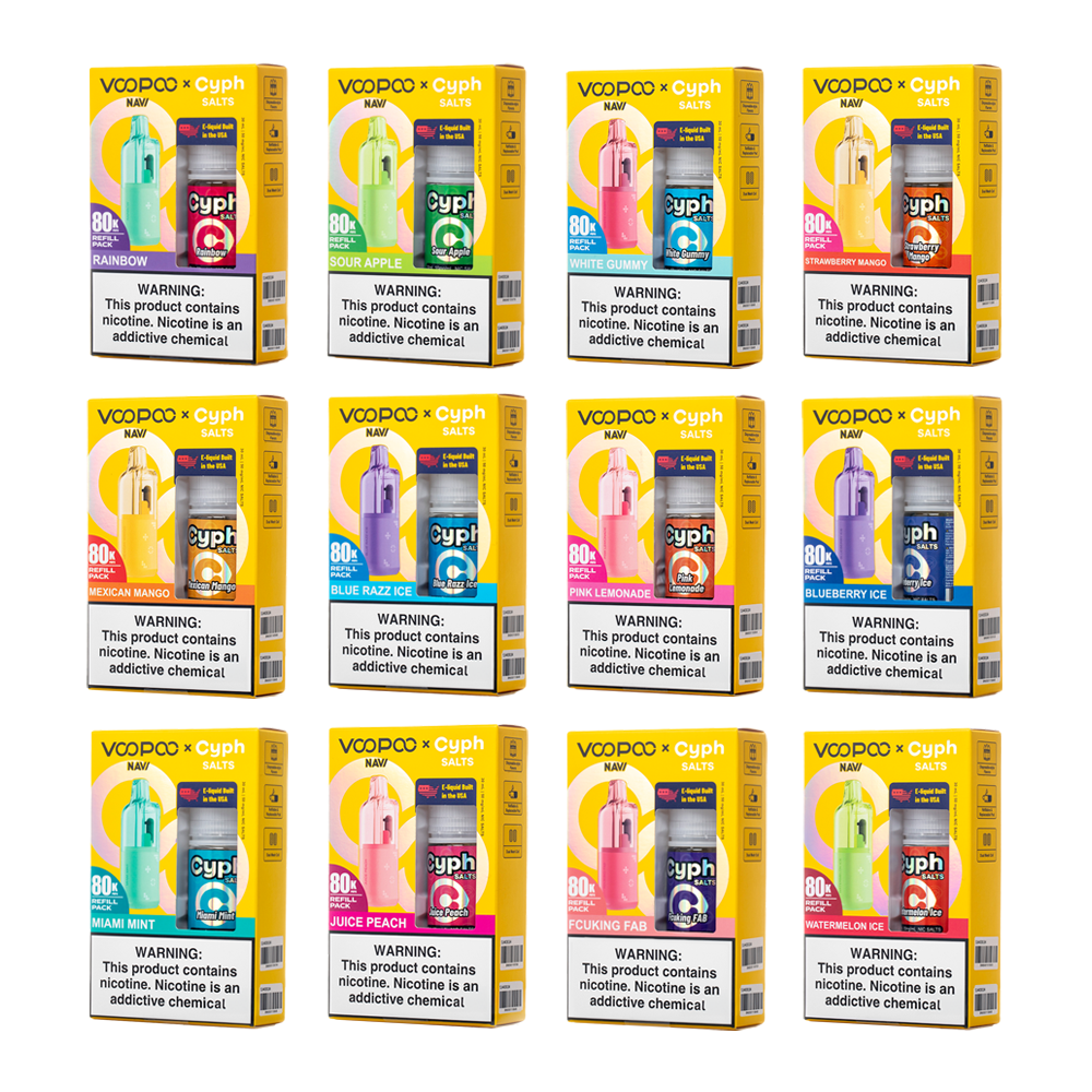 Voopoo Navi 80K Refill Pack (Empty Pod) + Cyph (LIQ Salt)(30mL) Bundle-Group Photo
