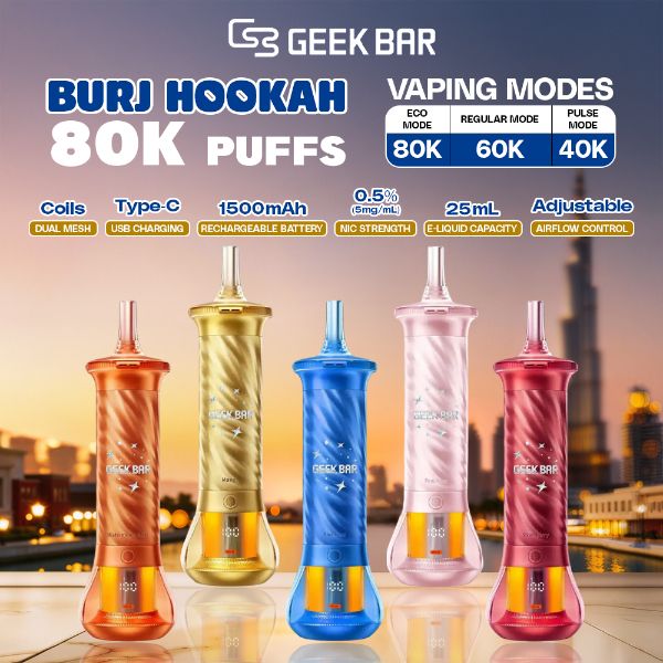 Geek Bar Burj (Dispo) (80000Puff) (25mL) - Group Photo