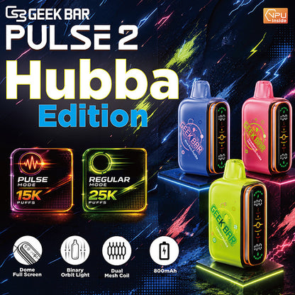 Geek Bar Pulse 2 (Dispo) (25000Puff)(16mL) Hubba Edt. - Group Photo
