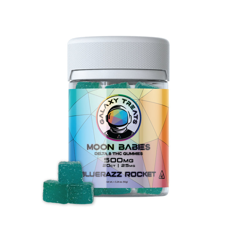 Galaxy Treats Moon Babies Gummies | 20 Per Bottle   Delta 8/THC-O/HHC/Delta 9