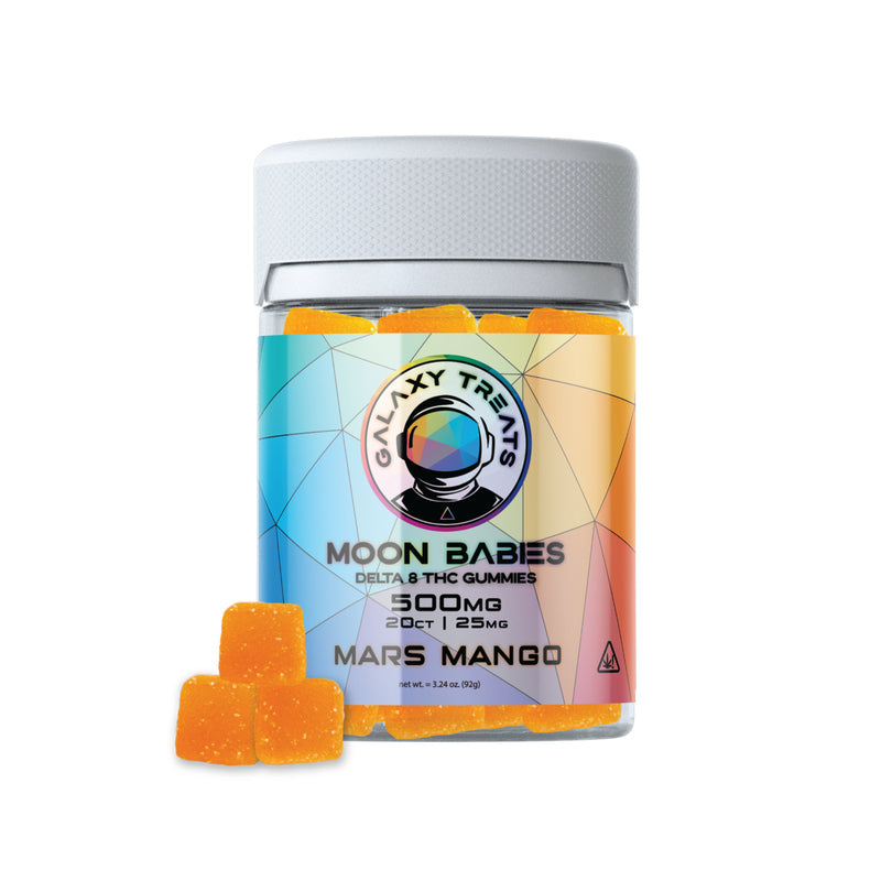 Galaxy Treats Moon Babies Gummies | 20 Per Bottle   Delta 8/THC-O/HHC/Delta 9