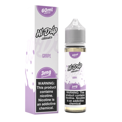 Hi-Drip Classics Series E-Liquid 60mL (Freebase) | Grape with Packaging