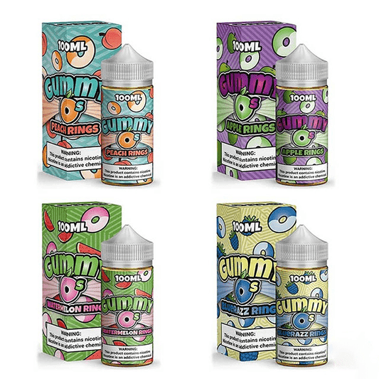 Gummy O’s Series E-Liquid 100mL (Freebase) Group Photo