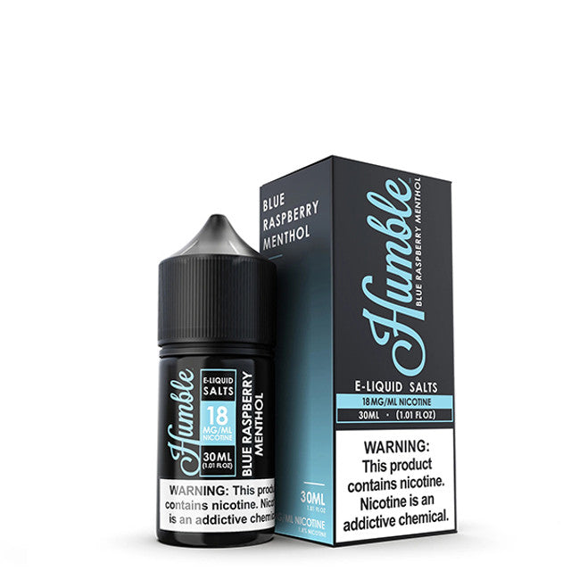 Humble Salt Series E-Liquid 30mL (Salt Nic) Blue Raspberry Menthol with packaging