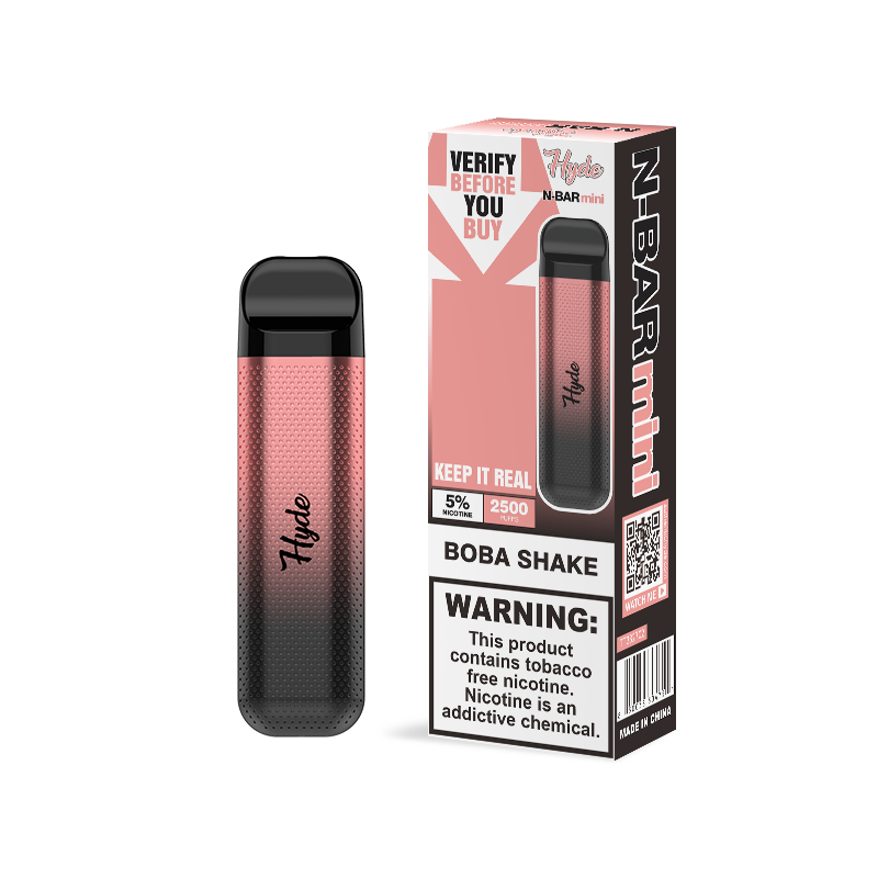 Hyde N-Bar Mini Disposable 2500 Puffs 7mL 50mg | MOQ 10 | Boba Shake with Packaging