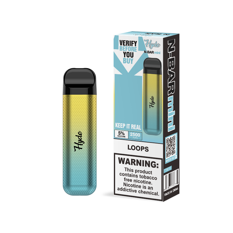 Hyde N-Bar Mini Disposable 2500 Puffs 7mL 50mg | MOQ 10 |Loops with Packaging