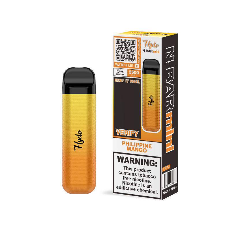 Hyde N-Bar Mini Disposable 2500 Puffs 7mL 50mg | MOQ 10 | Philippine Mango with Packaging