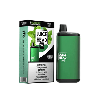 Juice Head 5K Disposable 5000 Puffs 14mL 50mg | MOQ 10 | Fresh Mint with Packaging